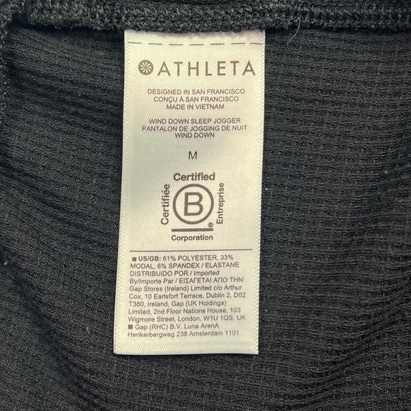 Athleta Wind Down Sleep Jogger - black, M - Picture 6 of 12